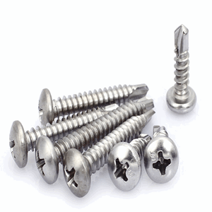 不銹鋼圓頭十字鉆尾螺釘